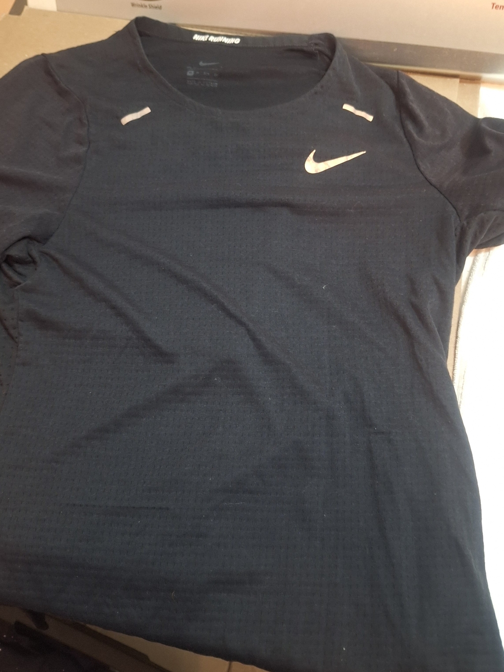 Nike Black Dri-FIT Running Tee with Subtle Logo